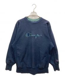 Champion（チャンピオン）の古着「リバースウィーブスウェット」｜ネイビー