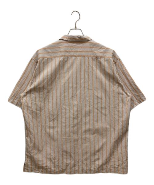 Pilgrim Surf+Supply（ピルグリム サーフサプライ）PILGRIM SURF+SUPPLY (ピルグリム サーフサプライ) 25SS Johnny Stripe Short Sleeve Shirt ベージュ サイズ:Lの古着・服飾アイテム