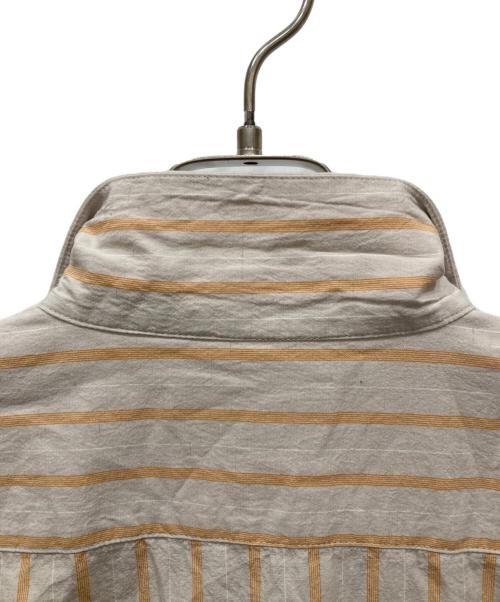 Pilgrim Surf+Supply（ピルグリム サーフサプライ）PILGRIM SURF+SUPPLY (ピルグリム サーフサプライ) 25SS Johnny Stripe Short Sleeve Shirt ベージュ サイズ:Lの古着・服飾アイテム