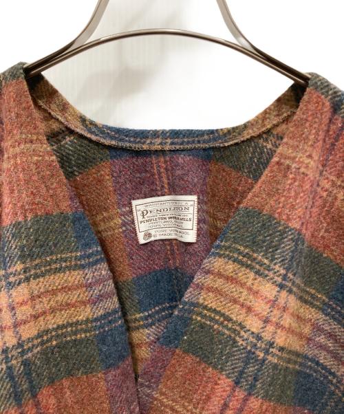 PENDLETON（ペンドルトン）PENDLETON (ペンドルトン) 70’ｓウールカーディガン ブラウン サイズ:SIZE Sの古着・服飾アイテム