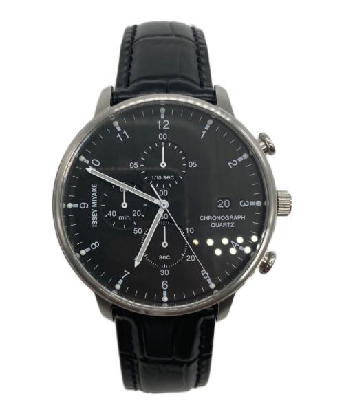 ISSEY MIYAKE（イッセイミヤケ）ISSEY MIYAKE (イッセイミヤケ) クロノグラフ ブラックの古着・服飾アイテム