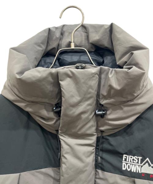 FIRST DOWN（ファーストダウン）FIRST DOWN (ファーストダウン) WRAP DOWN PARKA ブラウン×ブラック サイズ:不明の古着・服飾アイテム