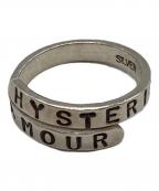 Hysteric Glamour×akashic treeヒステリックグラマー×アカシック ツリー）の古着「スパイラルロゴリング」｜シルバー