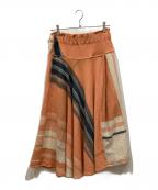 tamaki niimeタマキ ニイメ）の古着「ウールスカート」｜オレンジ
