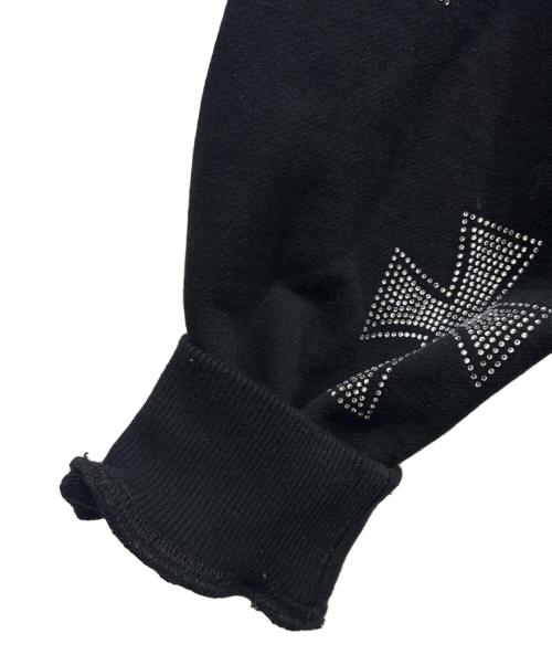 unknown（アンノウン）Unknown (アンノウン) クロスラインストーンパーカー ブラック サイズ:Ⅼの古着・服飾アイテム