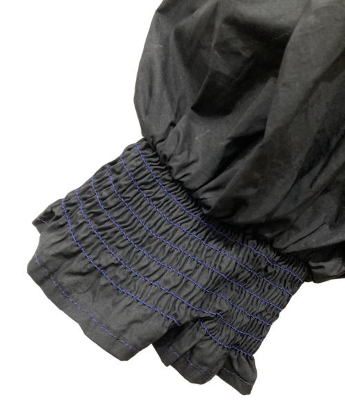 TEN（テン）ten (テン) フリルブラウス ブラック サイズ:Ⅼの古着・服飾アイテム