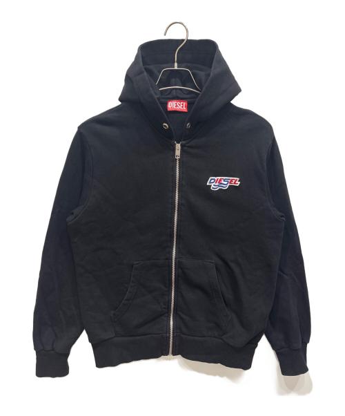 DIESEL（ディーゼル）DIESEL (ディーゼル) ジップパーカー ブラック サイズ:14の古着・服飾アイテム