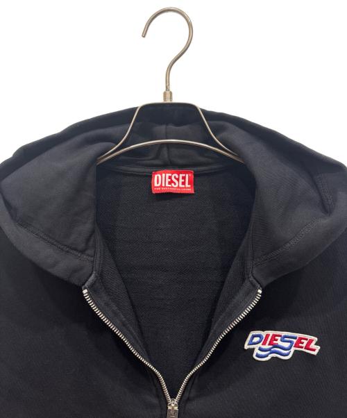 DIESEL（ディーゼル）DIESEL (ディーゼル) ジップパーカー ブラック サイズ:14の古着・服飾アイテム