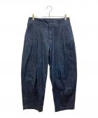 COMME des GARCONS HOMME PLUSコムデギャルソンオムプリュス）の古着「タックワイドデニム」｜インディゴ
