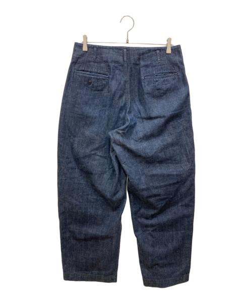 COMME des GARCONS HOMME PLUS（コムデギャルソンオムプリュス）COMME des GARCONS HOMME PLUS (コムデギャルソンオムプリュス) タックワイドデニム インディゴ サイズ:Mの古着・服飾アイテム