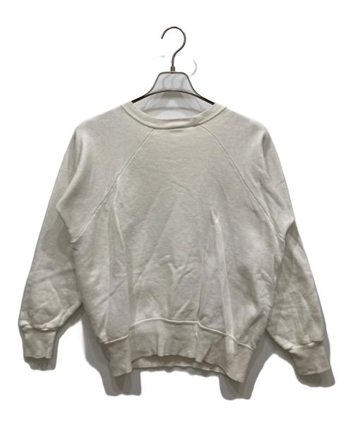 BIG MURPH（ビッグ マーフ）BIG MURPH (ビッグ マーフ) クルーネックスウェット ホワイト サイズ:Ⅿの古着・服飾アイテム