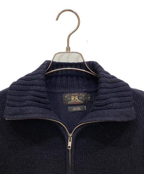 RRL（ダブルアールエル）RRL (ダブルアールエル) ドライバーズニット ネイビー サイズ:Ⅼの古着・服飾アイテム