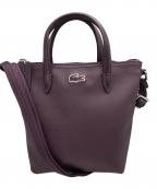 LACOSTEラコステ）の古着「『L.12.12』CONCEPT 2WAYミニトート」｜ボルドー