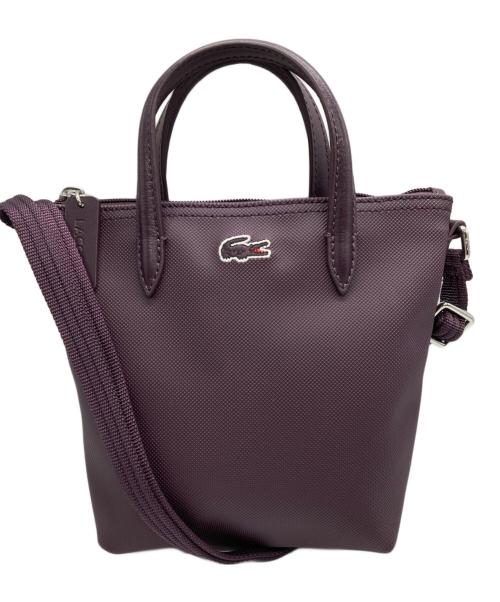 LACOSTE（ラコステ）LACOSTE (ラコステ) 『L.12.12』CONCEPT 2WAYミニトート ボルドーの古着・服飾アイテム