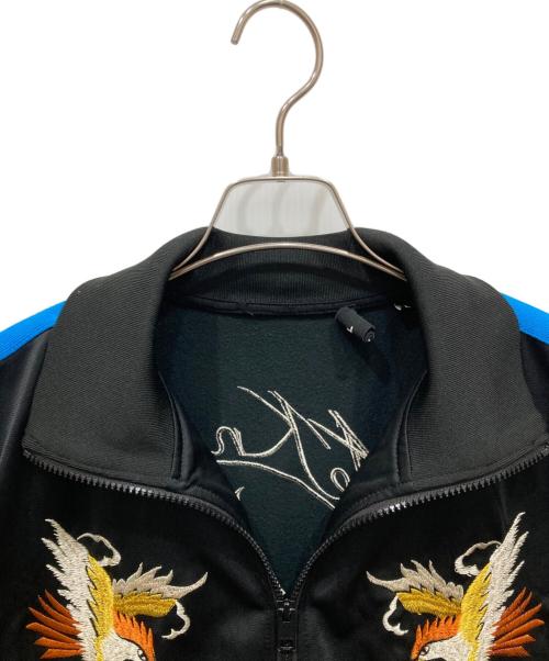 DIESEL（ディーゼル）DIESEL (ディーゼル) トラックスカジャン ブラック×ブルー サイズ:Ⅼの古着・服飾アイテム