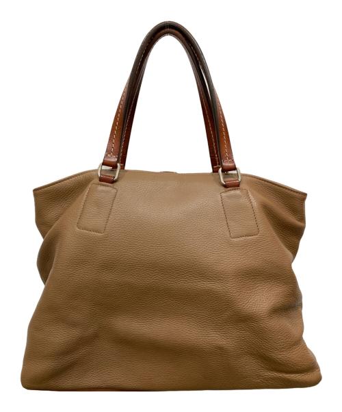 Daniel&Bob（ダニエル＆ボブ）Daniel&Bob (ダニエル＆ボブ) TOMORROW LAND (トゥモローランド) 別注レザートートバッグ ブラウンの古着・服飾アイテム