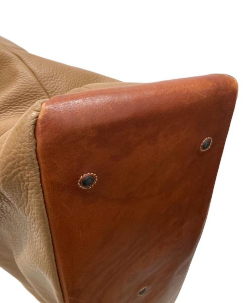 Daniel&Bob（ダニエル＆ボブ）Daniel&Bob (ダニエル＆ボブ) TOMORROW LAND (トゥモローランド) 別注レザートートバッグ ブラウンの古着・服飾アイテム