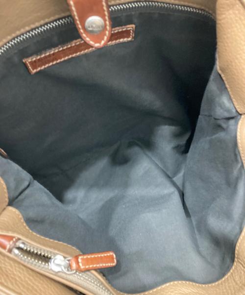 Daniel&Bob（ダニエル＆ボブ）Daniel&Bob (ダニエル＆ボブ) TOMORROW LAND (トゥモローランド) 別注レザートートバッグ ブラウンの古着・服飾アイテム