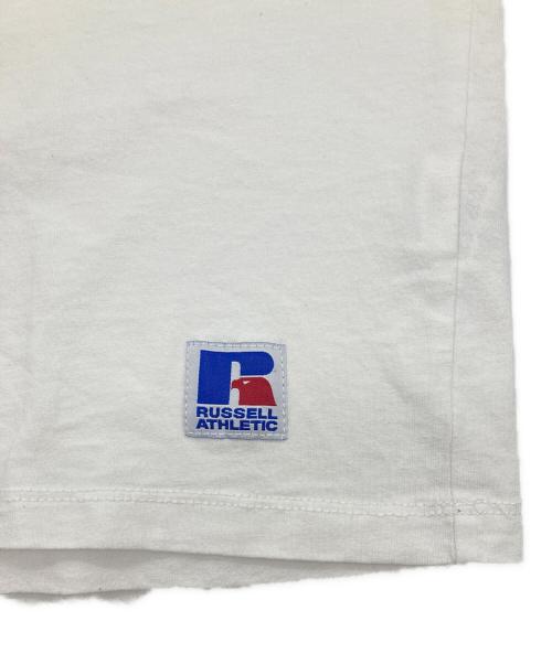 RUSSELL ATHLETIC（ラッセルアスレチック）RUSSELL ATHLETIC (ラッセルアスレチック) WIND AND SEA (ウィンダンシー) atmos (アトモス) プリントTシャツ ホワイト サイズ:Ⅿの古着・服飾アイテム