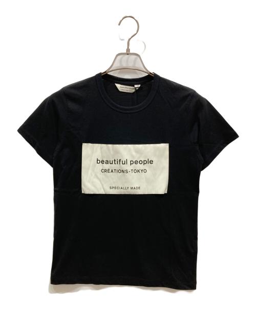 beautiful people（ビューティフルピープル）beautiful people (ビューティフルピープル) ロゴTシャツ ブラック サイズ:150の古着・服飾アイテム