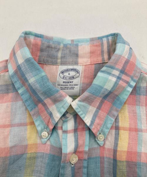 BROOKS BROTHERS（ブルックスブラザーズ）BROOKS BROTHERS (ブルックスブラザーズ) リネンシャツ マルチカラー サイズ:Ⅼの古着・服飾アイテム