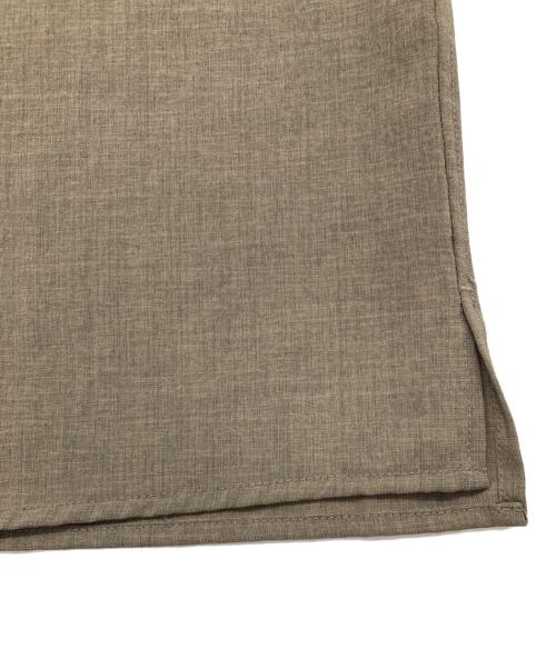 STEVEN ALAN（スティーブンアラン）STEVEN ALAN (スティーブンアラン) LNN/TCH BAND COLLAR SHIRT-BOLD ブラウン サイズ:Ⅼの古着・服飾アイテム