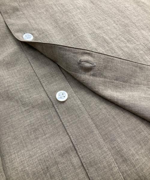 STEVEN ALAN（スティーブンアラン）STEVEN ALAN (スティーブンアラン) LNN/TCH BAND COLLAR SHIRT-BOLD ブラウン サイズ:Ⅼの古着・服飾アイテム