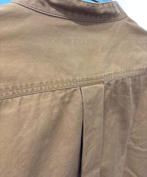 DANTON（ダントン）DANTON (ダントン) バンドカラーシャツ ブラウン サイズ:42の古着・服飾アイテム