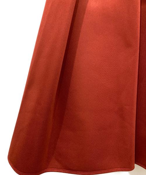 ebure（エブール）EBURE (エブール) ボンディングフレアスカート レッド サイズ:36の古着・服飾アイテム