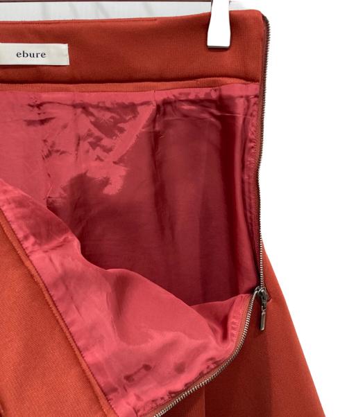 ebure（エブール）EBURE (エブール) ボンディングフレアスカート レッド サイズ:36の古着・服飾アイテム