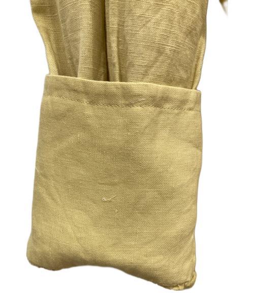 HAVA（ハーヴァ）HAVA (ハーヴァ) リネンコットンピンタックボタンシャツ イエロー サイズ:無しの古着・服飾アイテム