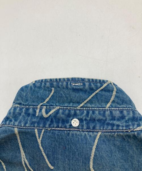 SUPREME（シュプリーム）Supreme (シュプリーム) Handwriting Jacquard Denim Shirt インディゴ サイズ:XLの古着・服飾アイテム