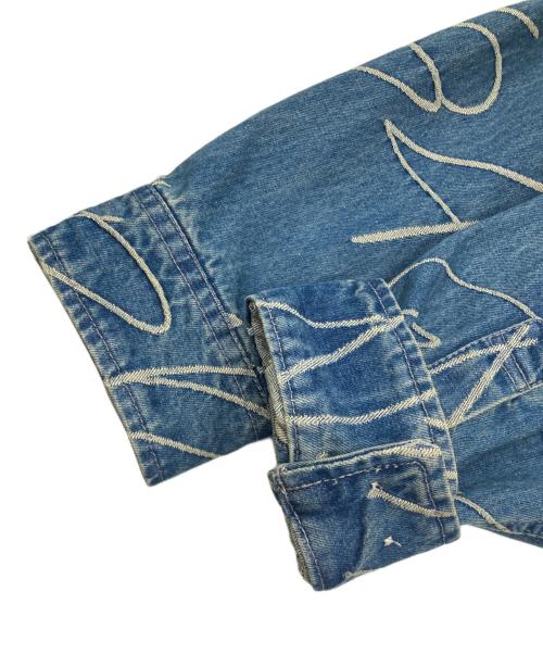 SUPREME（シュプリーム）Supreme (シュプリーム) Handwriting Jacquard Denim Shirt インディゴ サイズ:XLの古着・服飾アイテム