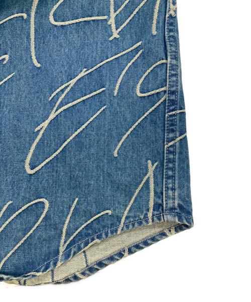 SUPREME（シュプリーム）Supreme (シュプリーム) Handwriting Jacquard Denim Shirt インディゴ サイズ:XLの古着・服飾アイテム