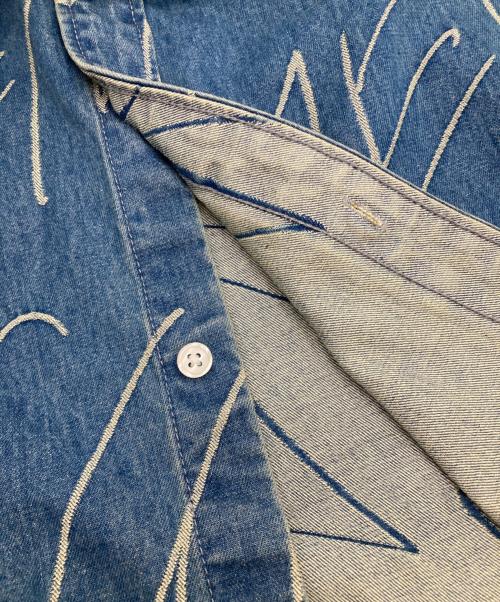SUPREME（シュプリーム）Supreme (シュプリーム) Handwriting Jacquard Denim Shirt インディゴ サイズ:XLの古着・服飾アイテム