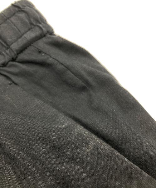 23区（ニジュウサンク）23区 (ニジュウサンク) リネンヴィスコースストレッチ ドロスト パンツ ネイビー サイズ:38の古着・服飾アイテム