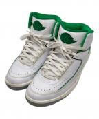 NIKEナイキ）の古着「AIR JORDAN 2 RETRO」｜ホワイト×グリーン
