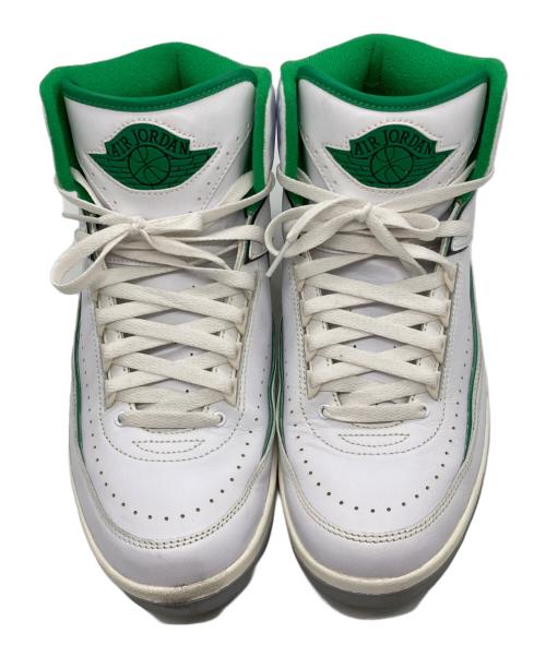NIKE（ナイキ）NIKE (ナイキ) AIR JORDAN 2 RETRO ホワイト×グリーン サイズ:28の古着・服飾アイテム