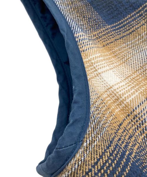 SUPREME（シュプリーム）Supreme (シュプリーム) Reversible Shadow Plaid Vest ネイビー×イエロー サイズ:Sの古着・服飾アイテム