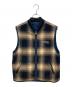 Supreme（シュプリーム）の古着「Reversible Shadow Plaid Vest」｜ネイビー×イエロー