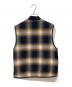 Supreme (シュプリーム) Reversible Shadow Plaid Vest ネイビー×イエロー サイズ:S：12000円