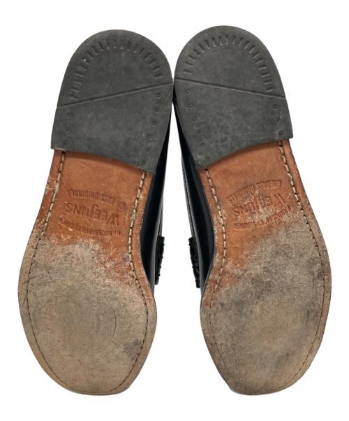 G.H.BASS（ジーエイチバス）G.H.BASS (ジーエイチバス) LARSON WEEJUNS ブラック×ホワイト サイズ:85Dの古着・服飾アイテム