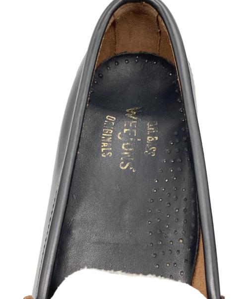 G.H.BASS（ジーエイチバス）G.H.BASS (ジーエイチバス) LARSON WEEJUNS ブラック×ホワイト サイズ:85Dの古着・服飾アイテム