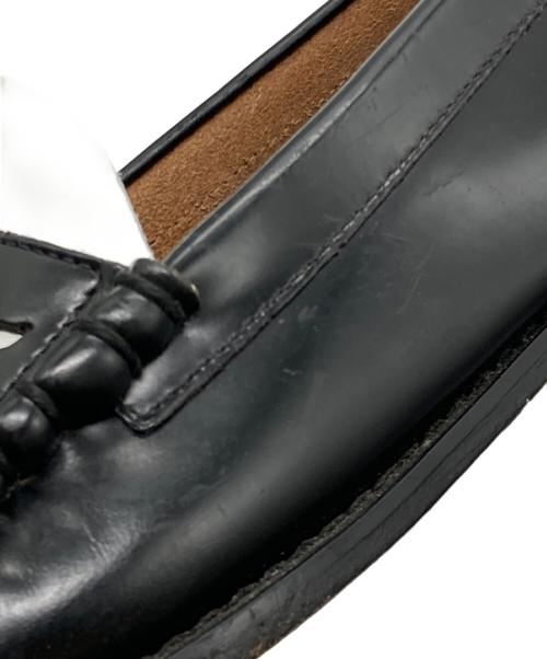 G.H.BASS（ジーエイチバス）G.H.BASS (ジーエイチバス) LARSON WEEJUNS ブラック×ホワイト サイズ:85Dの古着・服飾アイテム