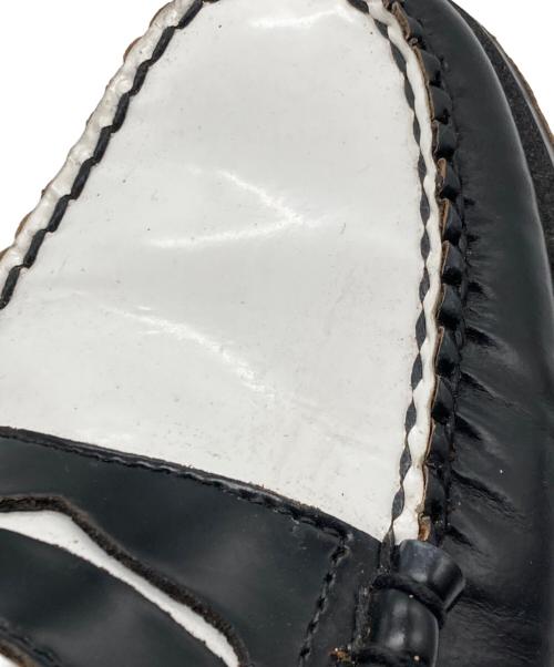 G.H.BASS（ジーエイチバス）G.H.BASS (ジーエイチバス) LARSON WEEJUNS ブラック×ホワイト サイズ:85Dの古着・服飾アイテム