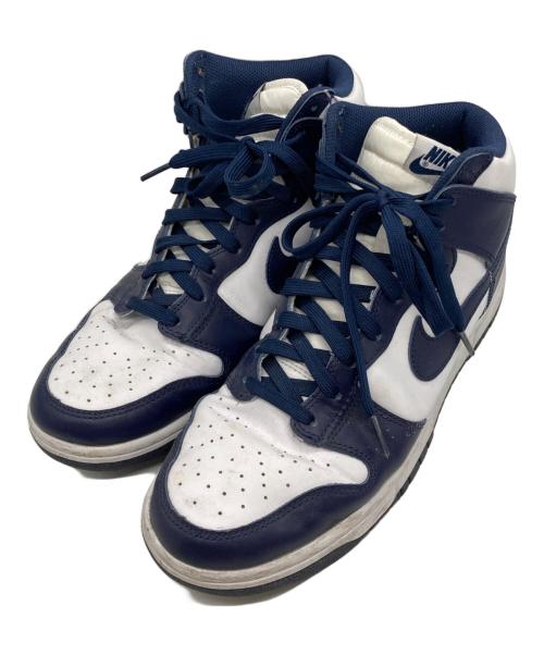 NIKE（ナイキ）NIKE (ナイキ) DUNK HIGH ネイビー×ホワイト サイズ:27.5の古着・服飾アイテム