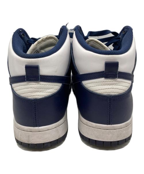 NIKE（ナイキ）NIKE (ナイキ) DUNK HIGH ネイビー×ホワイト サイズ:27.5の古着・服飾アイテム