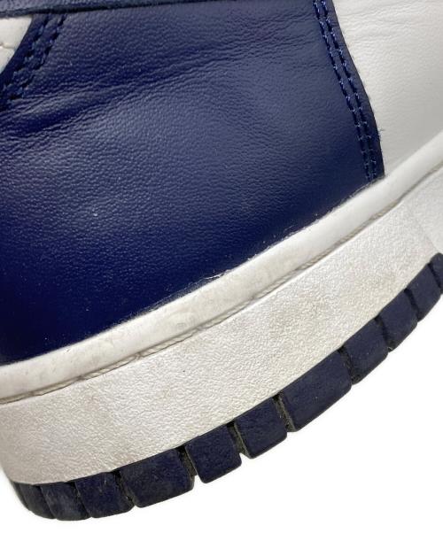 NIKE（ナイキ）NIKE (ナイキ) DUNK HIGH ネイビー×ホワイト サイズ:27.5の古着・服飾アイテム