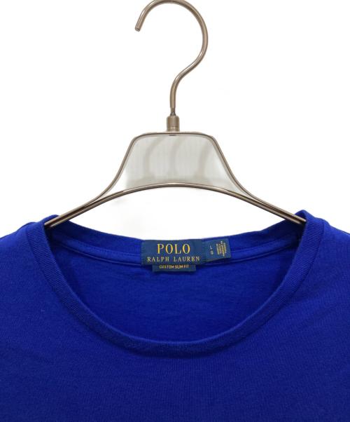 POLO RALPH LAUREN（ポロ・ラルフローレン）POLO RALPH LAUREN (ポロ・ラルフローレン) プリントTシャツ ブルー サイズ:Ⅼの古着・服飾アイテム