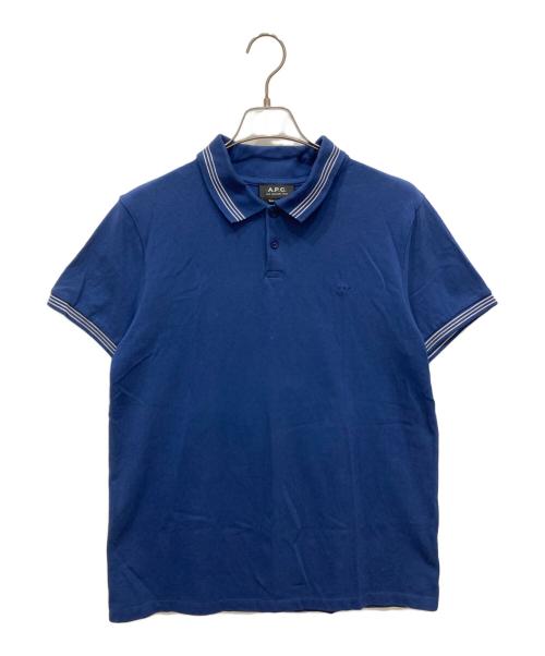 A.P.C.（アーペーセー）A.P.C. (アーペーセー) ポロシャツ ブルー サイズ:Ⅿの古着・服飾アイテム